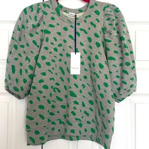 Clare V Puff Sleeve Sweatshirt - Size Small